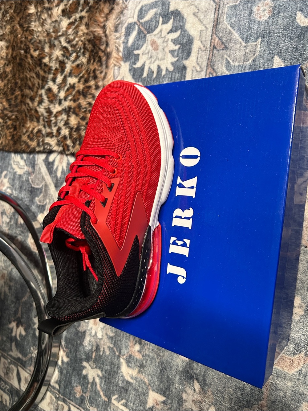 Men’s Red and Black Athletic Sneakers
